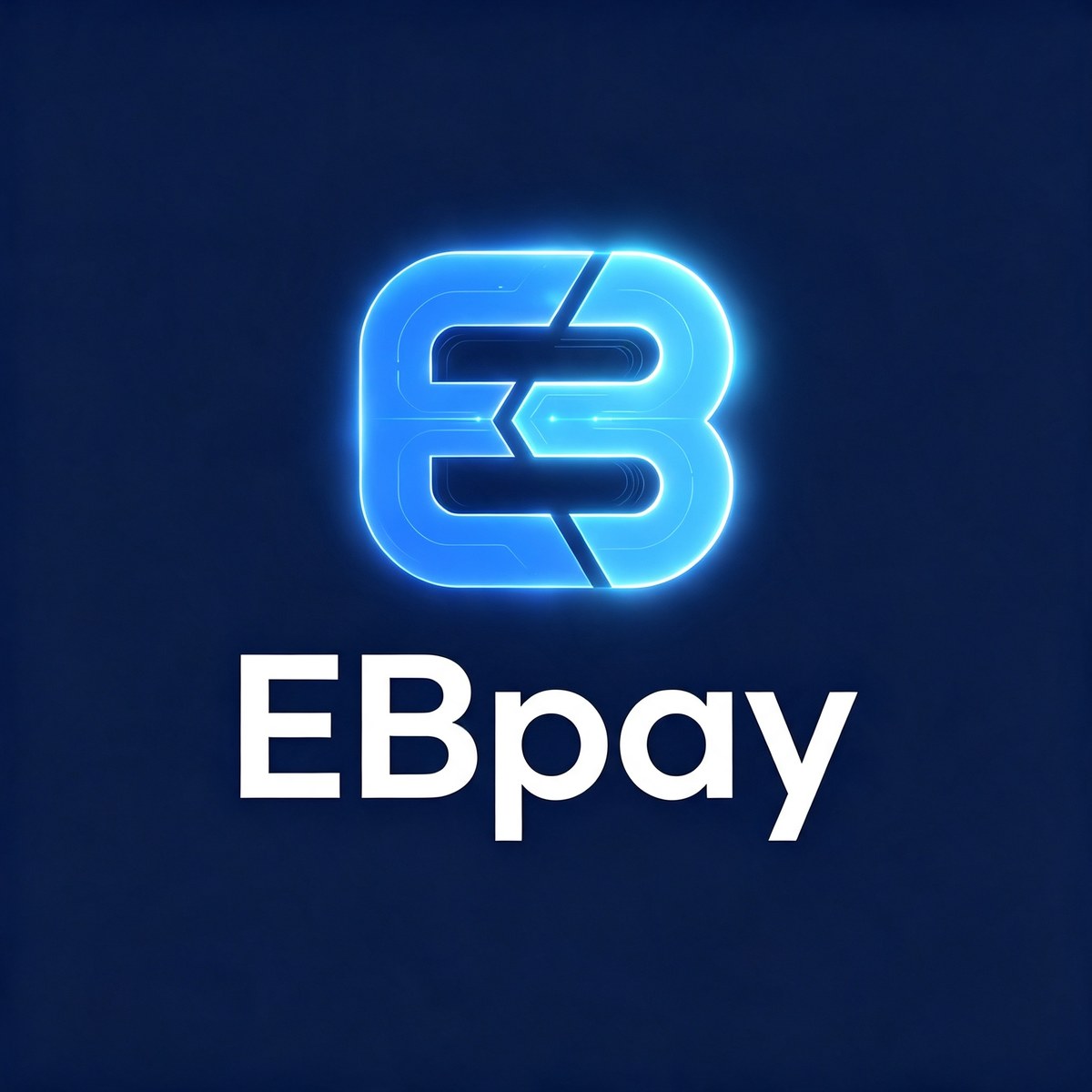 ebpay钱包蓝色立体主题图
